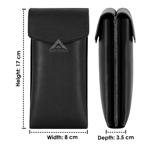Genuine leather glasses - genuine,