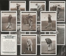 CHURCHMAN-FULL SET- FAMOUS GOLFERS GOLF 1928 (2ND SERIES L12 CARDS) TOM MORRIS