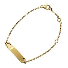CARTIER 2C plate bracelet g750