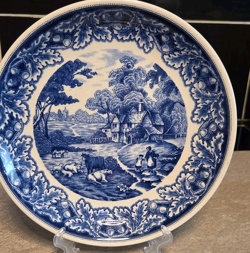Vintage cobalt plate - vintage,