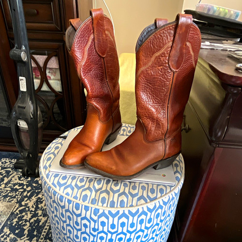 Double ladiesbrown leather - double,