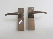 Vintage bronze lever door - lever,