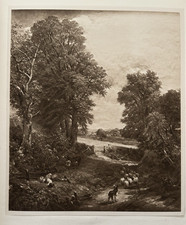 Antique 1901 Print | The Cornfield by John Constable | Famous Landscape