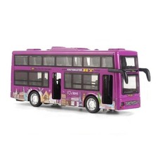With Light Children's Toy Car City Sightseeing Double-decker Bus Toy Model Car