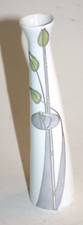 Handpainted Charles Rennie Mackintosh Inspired Bud Vase - Beautiful at 8 inches
