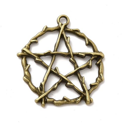 Pentagram charms antique - pentagram,