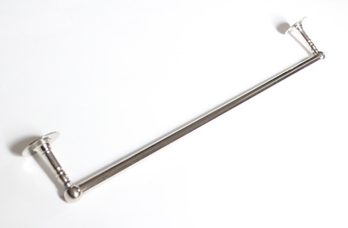 Antique nickel towel - holder, |