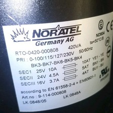 Toroidal transformer Noratel 420VA RTO-0420-000808 5kg 