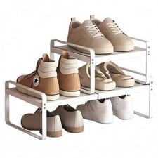 Expandable 1-Tier Metal Shoe
