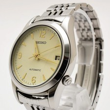 Vintage [EXC+5] SEIKO Automatic 7002-8000 Silver 36mm Men's Watch From JAPAN