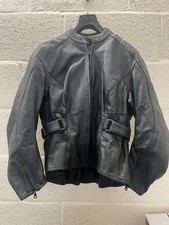 BELSTAFF Vintage Retro Leather Motorcycle Ladies Jacket Black UK 18