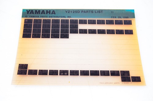 Oem yamaha yz125d - yamaha,
