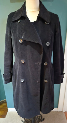 Per una black cotton - black, corduroy