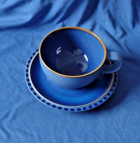 Denby reflex cup and saucer - cup,