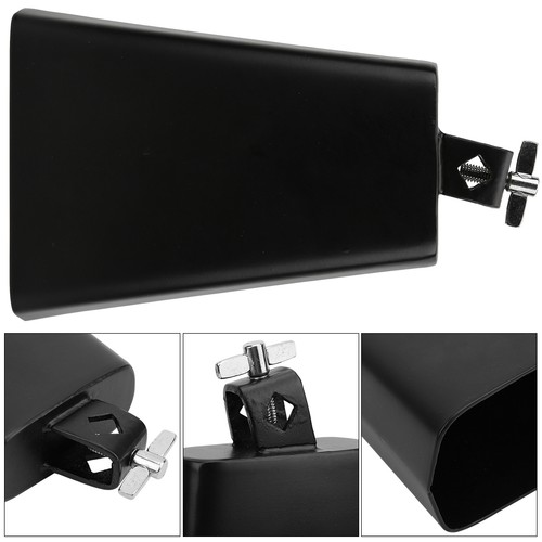 Inch black metal cowbell - 7,