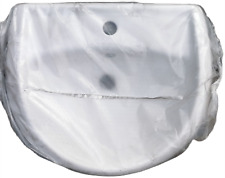 Twyford WAVE 55cm Semi Recessed 1TH Basin WHITE