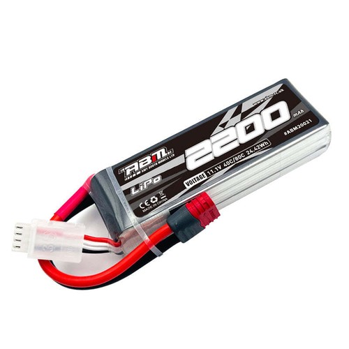 Abm 2200mah lipo 1v - 3s, 40c