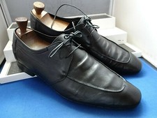 AMBASSADOR BY BATA VINTAGE CLASSIC BLACK TWIN DERBY SHOES UK 7 EU 41 US 8