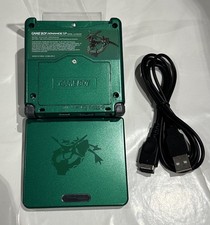 Nintendo Pokémon Rayquaza Gameboy Advance SP AGS-001 Reshell 