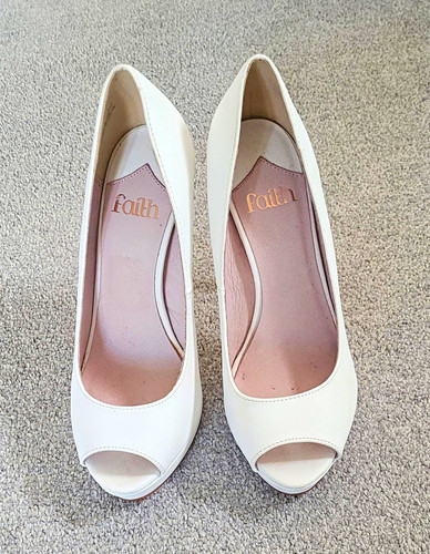 Faith women white peep toe - faith, women’s