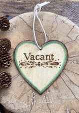 Handmade Toilet Engaged Vacant