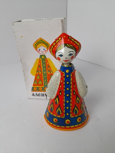 Vintage soviet era wind tin - vintage, soviet-era