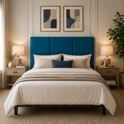 Beds headboards plush velvet - headboards,