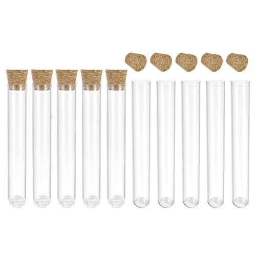10pcs plastic test tubes - ps,
