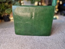 Ted Baker Tablet/document Case In Green Real Leather