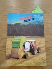 Claas Rollant 66 46 Round Baler Sales Leaflet Brochure