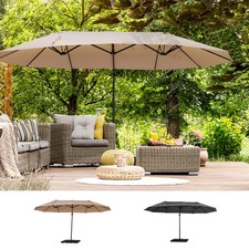 Double Canopy Offset Parasol