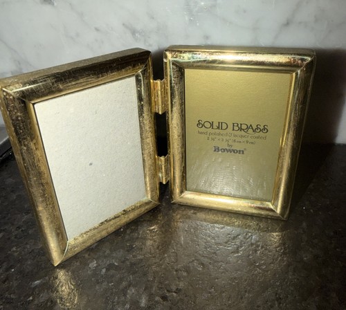 Vintage brass mini - brass, double