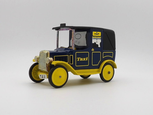 Dinky toys taxi blue - toys,