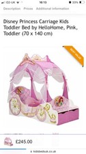 disney Princess carriage  Wooden Toddler bed Collection Syston .