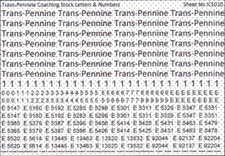 OO Gauge Waterslide Transfers
