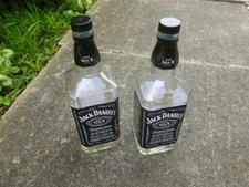 2 x Empty Jack Daniels 1 Litre