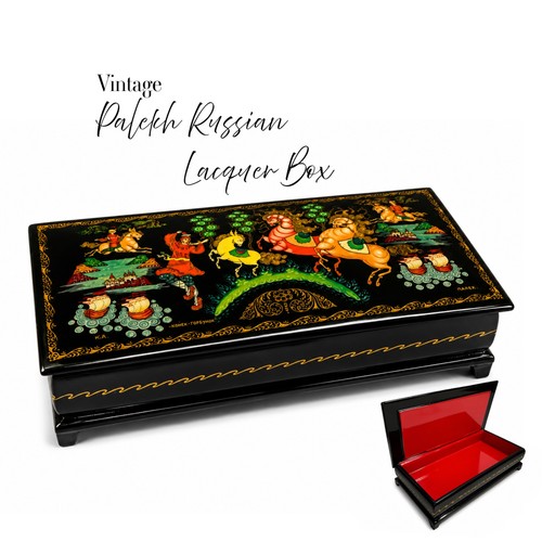 Russian palekh lacquer box - russian,