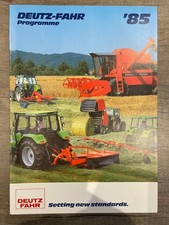 Deutz-Fahr Programme '85 A4 Vintage Brochure Tractors, Combine, Baler & Tedder