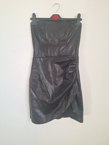 Zara black faux leather - black,