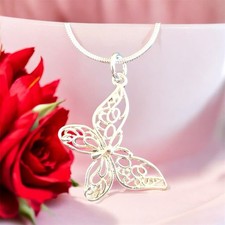 925 Silver Butterfly Necklace