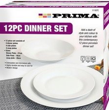 Prima 12pc Dinner Set - White