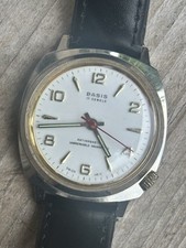 BASIS Vintage 1970’s Mechanical Swiss Made Watch, unbreakable mainspring