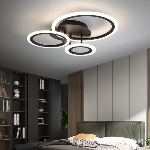 Modern chandelier lamp - lamp, black