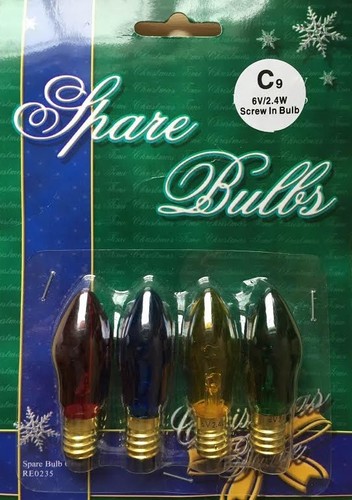 Christmas tree light bulbs - light, c9