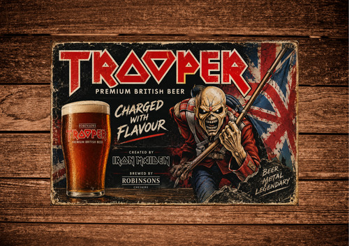 Trooper metal beer - metal,