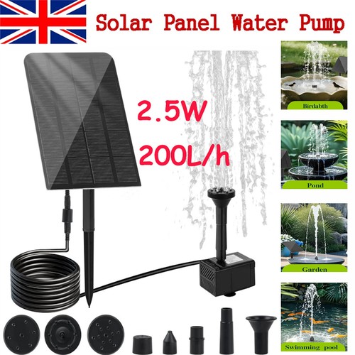 Solar panel powered - solar, water