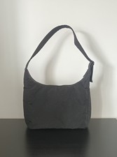 BAGGU Large Nylon Shoulder Bag Black