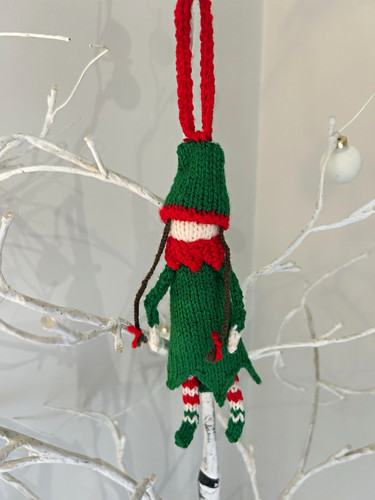 Handmade knitted elf christmas - knitted,