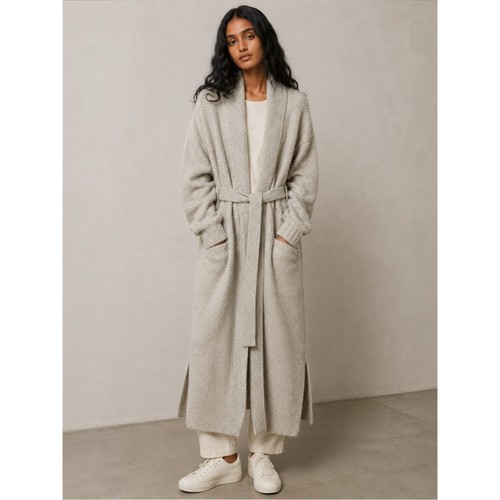 Lunya chunky wool knit robe - lunya,