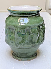 Vintage Green Glazed Art